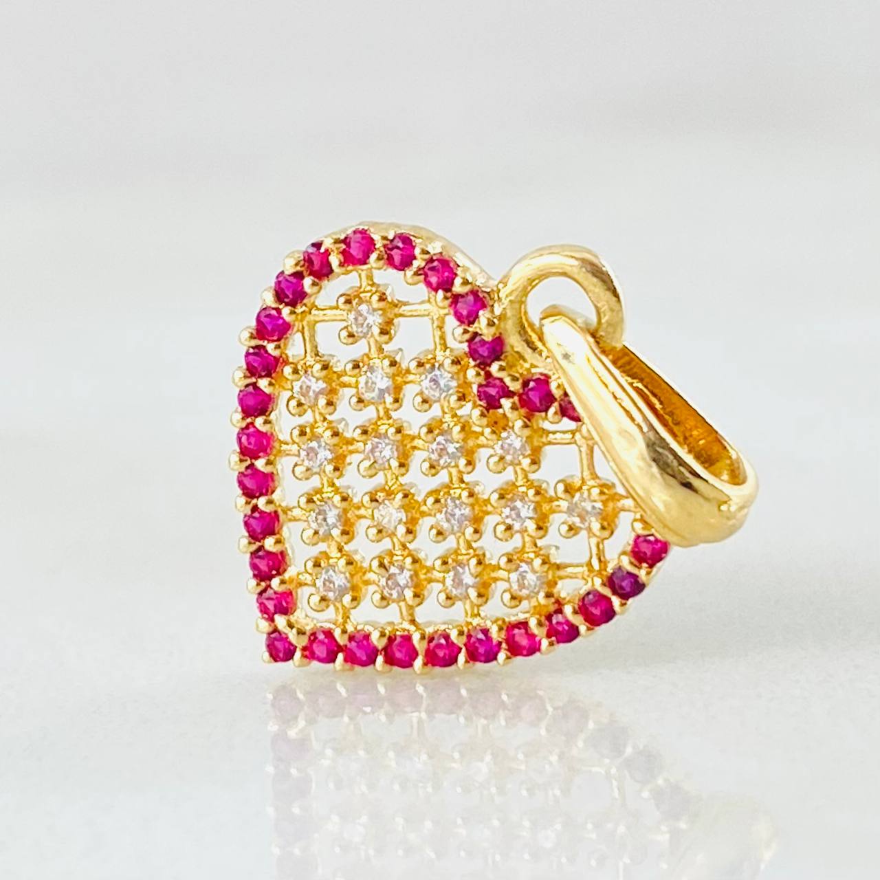 Dije Corazón Túpido 1.5gr / 2cm / Oro Amarillo 18K ©