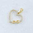 Dije Silueta Corazón Infinito 0.8gr / 2cm / Oro Amarillo 18K ©