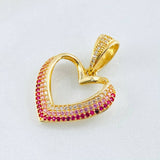 Dije Silueta Corazón 3.45gr / 3cm / Oro Amarillo 18K ©