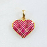 Dije Corazón Túpido 2gr / 2.3cm / Oro Amarillo 18K ©