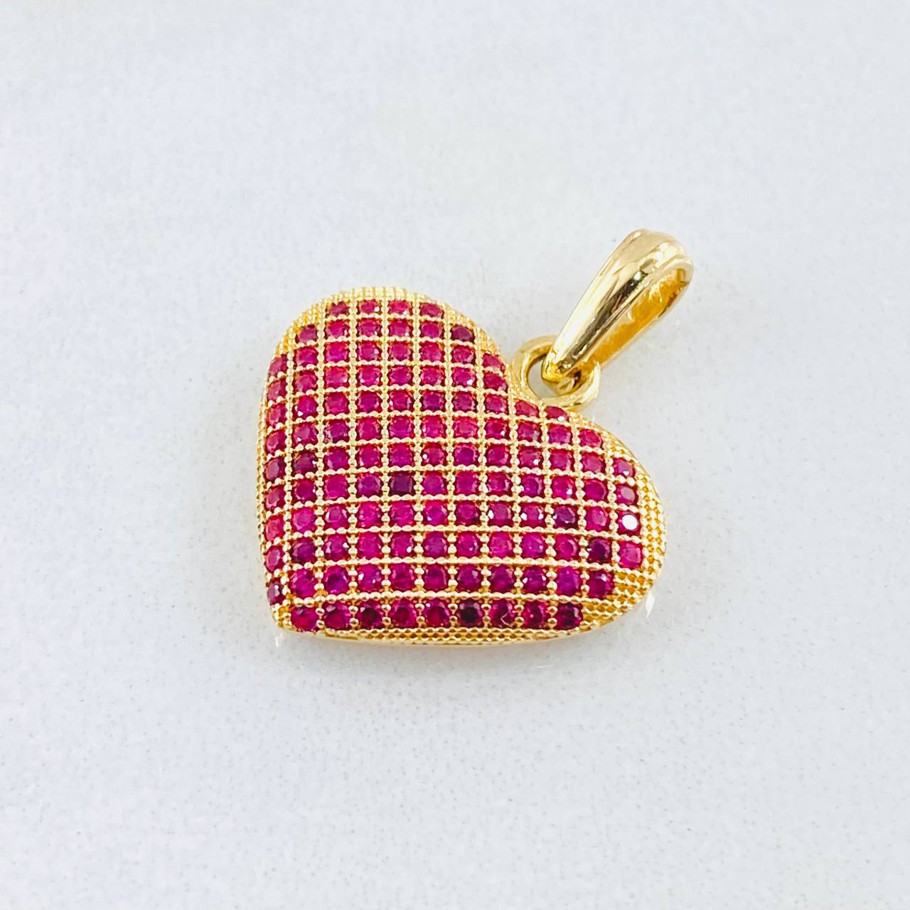 Dije Corazón Túpido 2gr / 2.3cm / Oro Amarillo 18K ©