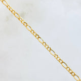 Cadena Figaro 2.25gr / 50cm / Oro Amarillo +1 18K ©