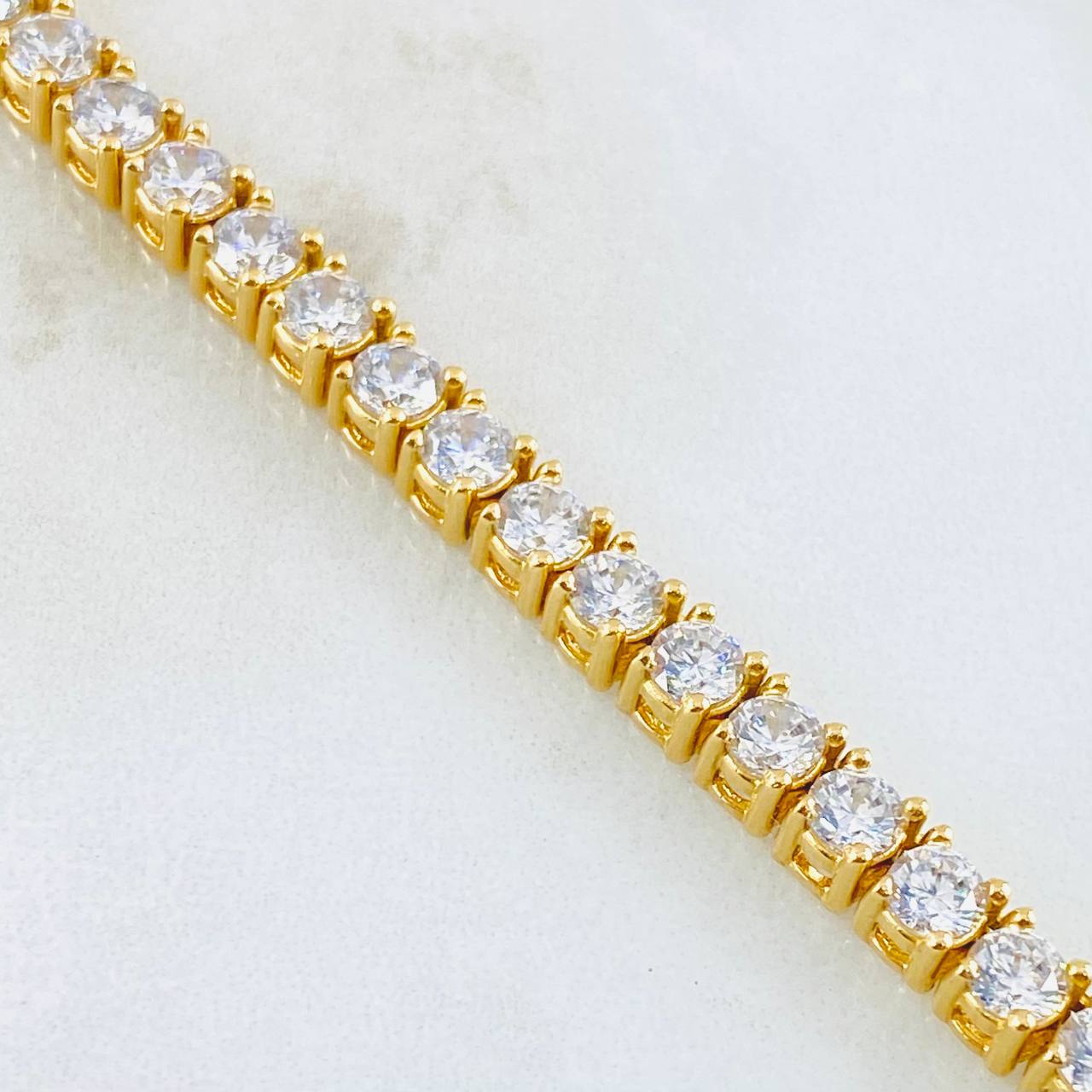 Cadena Tennis 49.25gr / 35cm / Oro Amarillo Nac.Esp. 18K ©