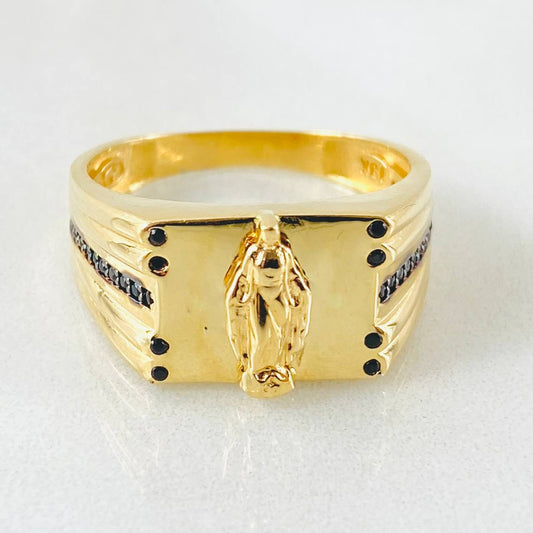 Anillo Virgen Milagrosa 5.6gr / T9 1/2 / Oro Amarillo 18K ©