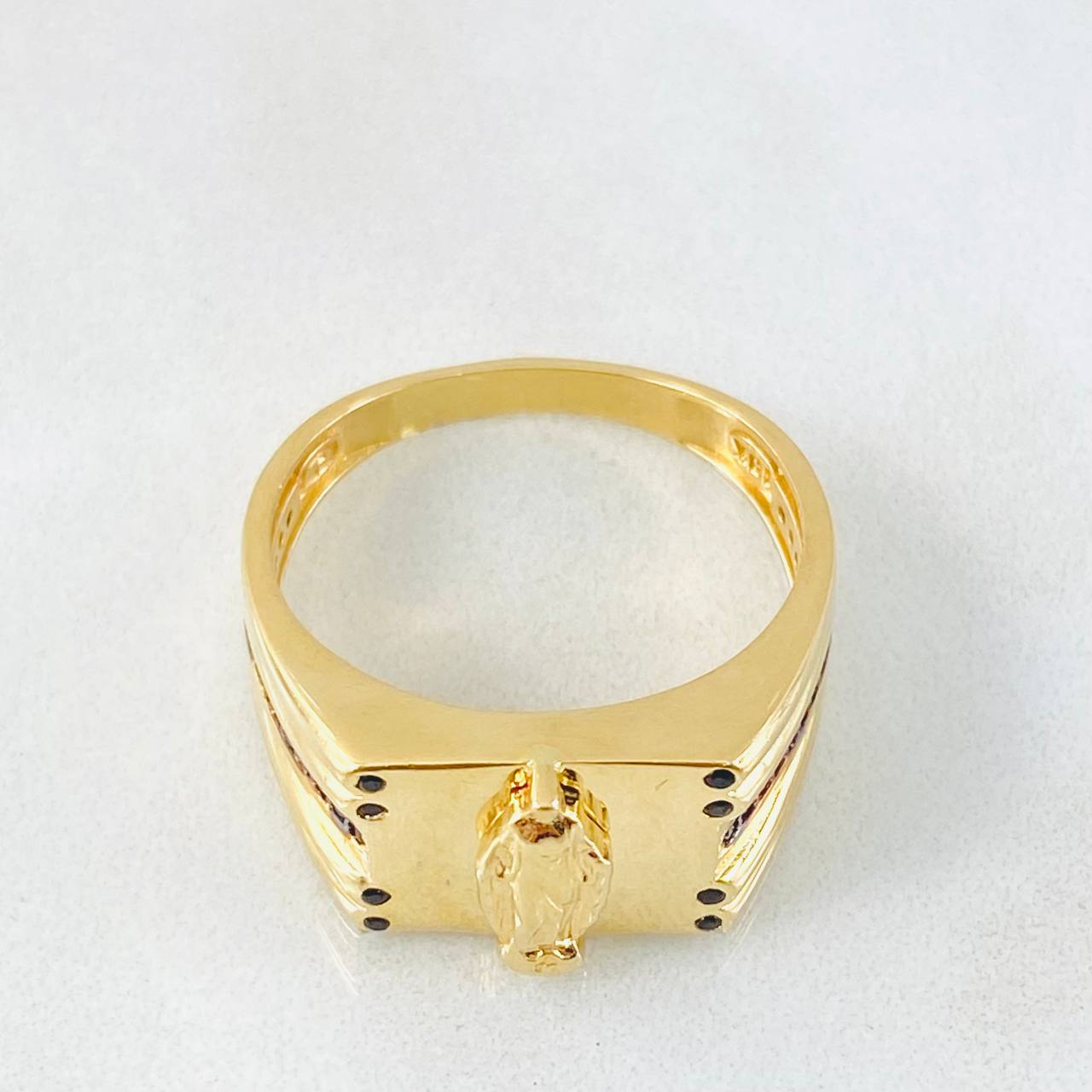 Anillo Virgen Milagrosa 5.6gr / T9 1/2 / Oro Amarillo 18K ©