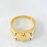 Anillo Virgen Milagrosa 5.6gr / T9 1/2 / Oro Amarillo 18K ©