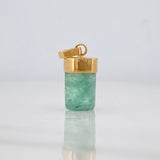 Dije Morralla Esmeralda 0.8g / 2cm Oro Amarillo 18K