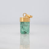 Dije Morralla Esmeralda 0.8g / 2cm Oro Amarillo 18K