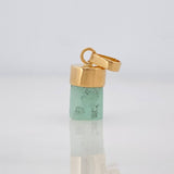 Dije Morralla Esmeralda 0.4g / 1.5cm Oro Amarillo 18K