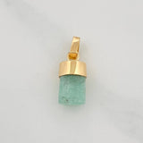 Dije Morralla Esmeralda 0.4g / 1.5cm Oro Amarillo 18K