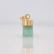 Dije Morralla Esmeralda 0.4g / 1.5cm Oro Amarillo 18K