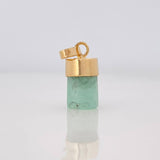 Dije Morralla Esmeralda 0.4g / 1.5cm Oro Amarillo 18K