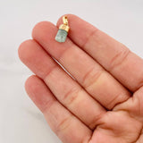 Dije Morralla Esmeralda 0.4g / 1.5cm Oro Amarillo 18K