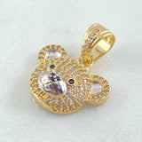 Dije Rostro Oso 4gr / 2.3cm / Oro 18K