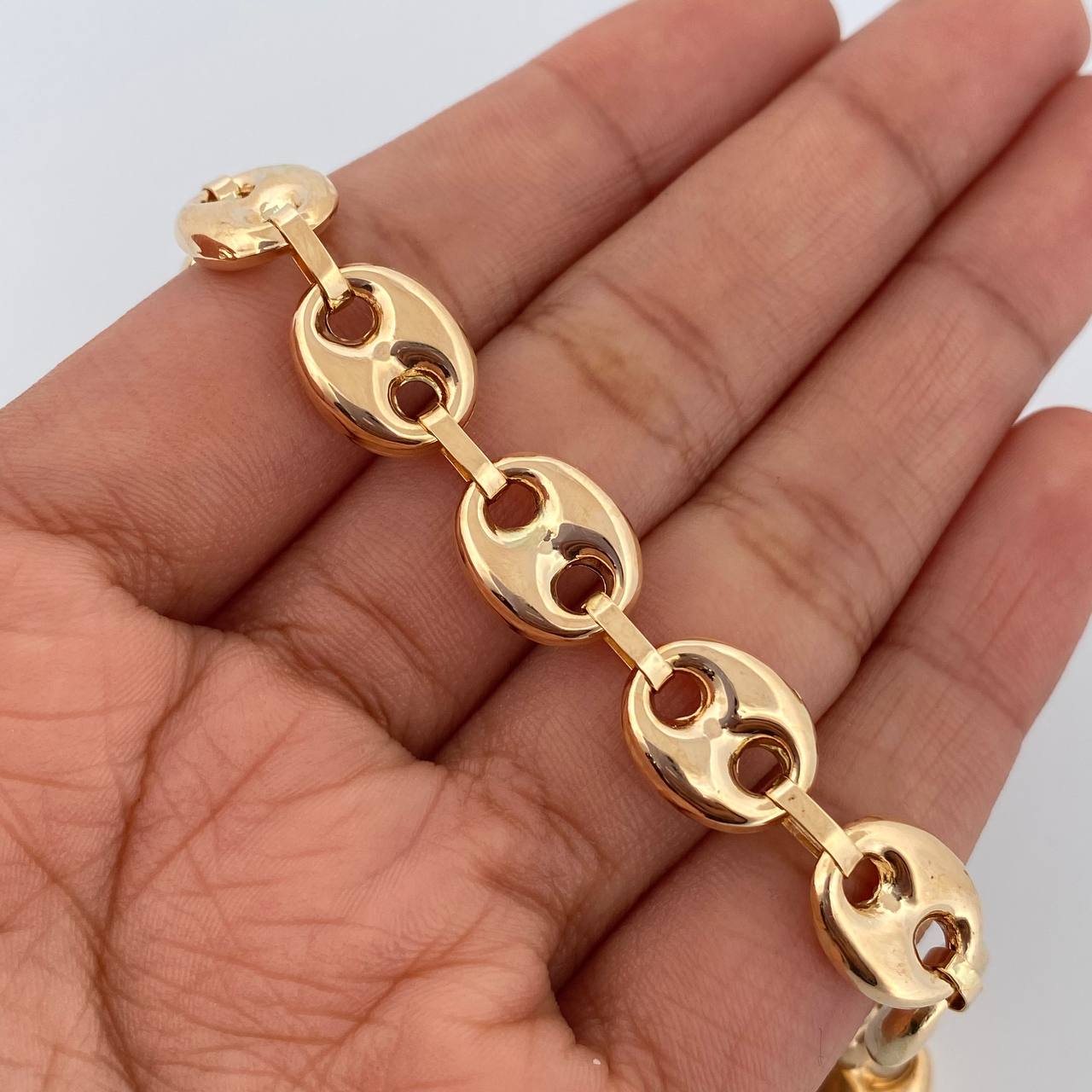 Pulso GC 10.15gr / 22cm / 10mm Liso Oro Amarillo 18K &
