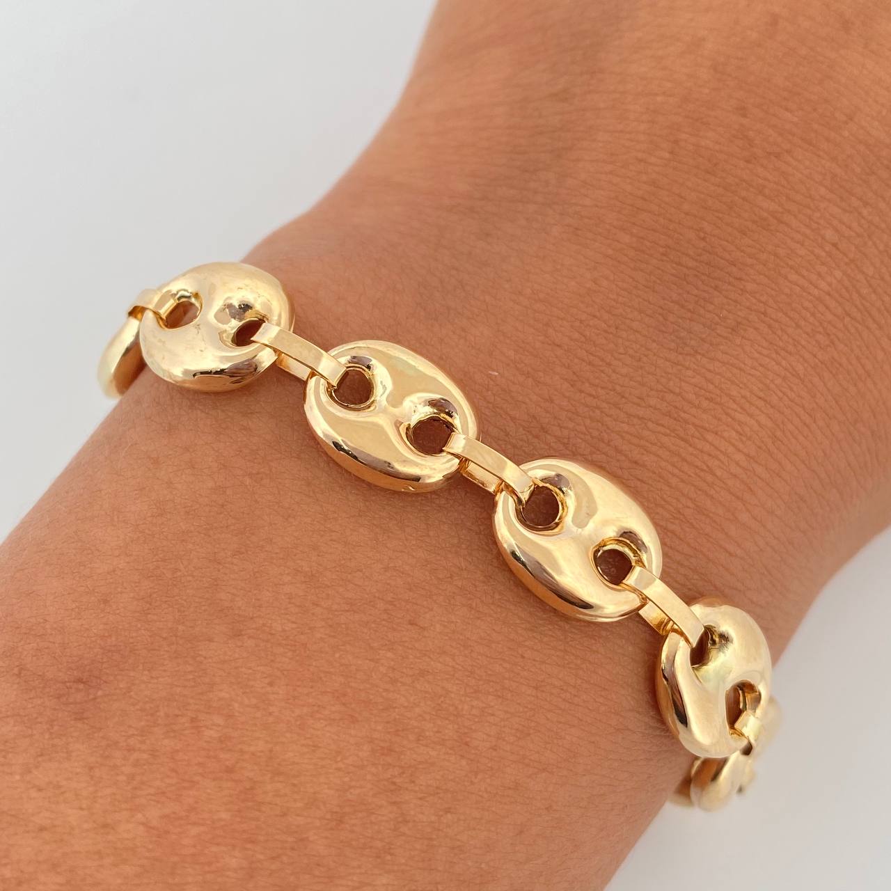 Pulso GC 10.15gr / 22cm / 10mm Liso Oro Amarillo 18K &