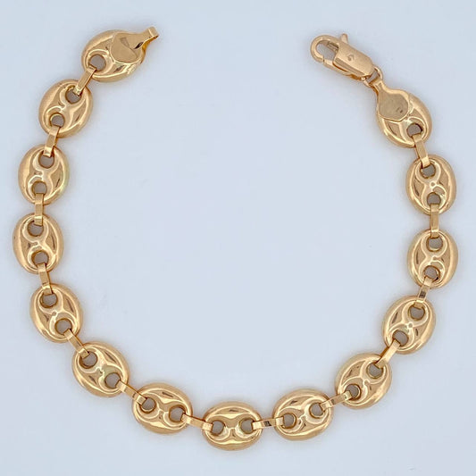 Pulso GC 10.15gr / 22cm / 10mm Liso Oro Amarillo 18K &