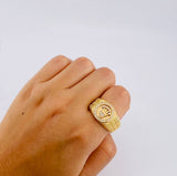 Anillo Corona Correa 13.35 g / T12 Oro Amarillo 18K