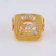 Anillo Herradura Caballo 9.3 g / T10 1/4 Tres Oros 18K