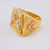 Anillo Herradura Caballo 9.3 g / T10 1/4 Tres Oros 18K