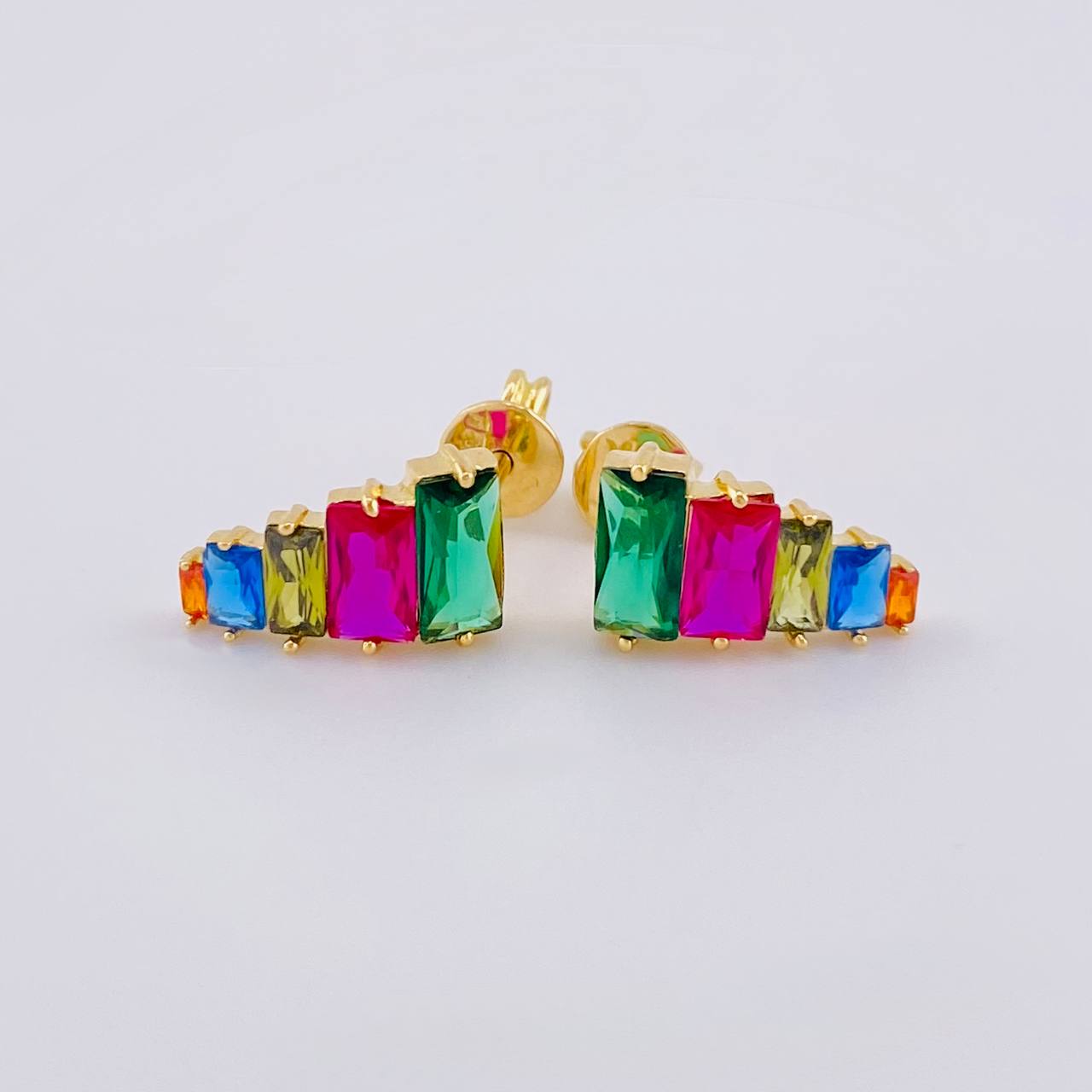 Topos Arcoiris 1.9 g / 1.3 cm Oro Amarillo 18K