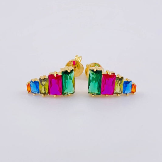 Topos Arcoiris 1.9 g / 1.3 cm Oro Amarillo 18K