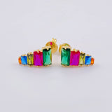 Topos Arcoiris 1.9 g / 1.3 cm Oro Amarillo 18K