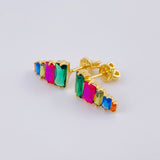Topos Arcoiris 1.9 g / 1.3 cm Oro Amarillo 18K