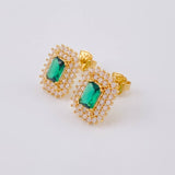 Topos Halo Tupido 4.2 g / 1.3 cm Oro Amarillo 18K