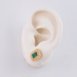 Topos Halo Tupido 4.2 g / 1.3 cm Oro Amarillo 18K