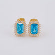 Topos Halo Rectangulo 2.2 g / 1 cm Oro Amarillo 18K
