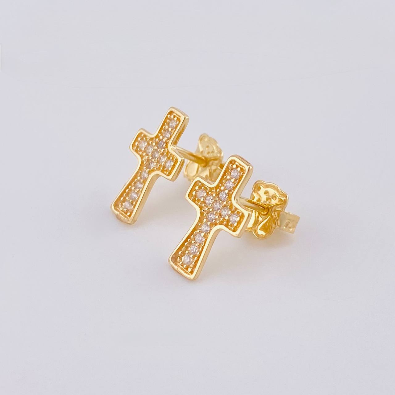 Topos Cruz 1.5 g / 1.4 cm Oro Amarillo 18K