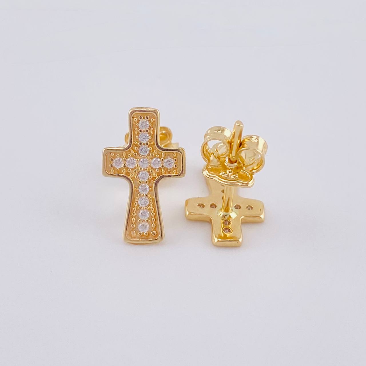 Topos Cruz 1.5 g / 1.4 cm Oro Amarillo 18K