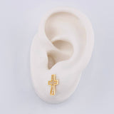 Topos Cruz 1.5 g / 1.4 cm Oro Amarillo 18K