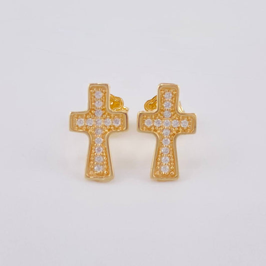 Topos Cruz 1.5 g / 1.4 cm Oro Amarillo 18K