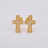Topos Cruz 1.5 g / 1.4 cm Oro Amarillo 18K