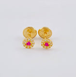 Topos Circulo Halo 0.55 g / 4.4 mm Oro Amarillo 18K