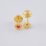 Topos Circulo Halo 0.55 g / 4.4 mm Oro Amarillo 18K