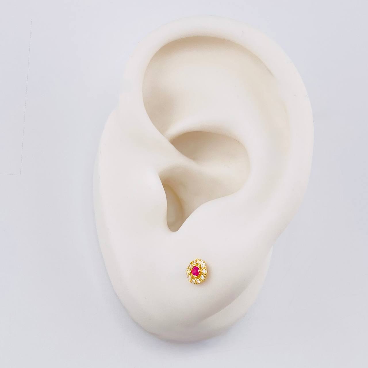 Topos Circulo Halo 0.55 g / 4.4 mm Oro Amarillo 18K