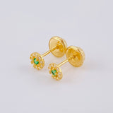 Topos Circulo Halo 0.55 g / 4.4 mm Oro Amarillo 18K