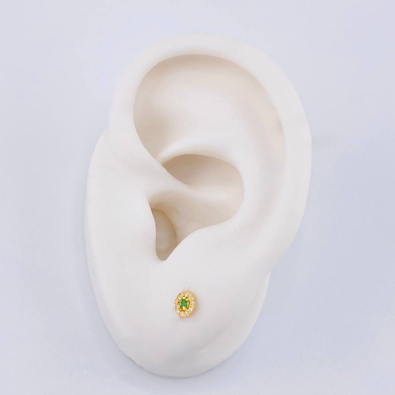 Topos Circulo Halo 0.55 g / 4.4 mm Oro Amarillo 18K