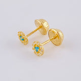 Topos Circulo Halo 0.55 g / 4.4 mm Oro Amarillo 18K