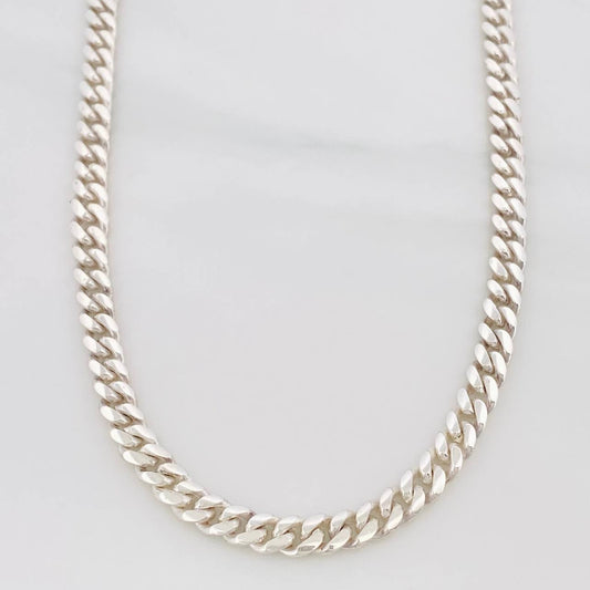Cadena Cubana 40 g / 60.5 cm / 4.84 mm Plata 950