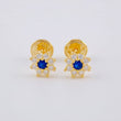 Topos Flor Estrellada 0.85 g / 6 mm Oro Amarillo 18K