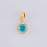 Dije Flor Tupida 1.85 g / 1.8 cm Oro Amarillo 18K