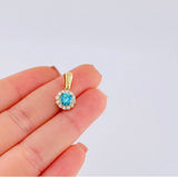 Dije Flor Tupida 1.85 g / 1.8 cm Oro Amarillo 18K