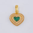 Dije Corazón Tupido 3.5 g / 2.5 cm Oro Amarillo 18K