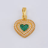 Dije Corazón Tupido 3.5 g / 2.5 cm Oro Amarillo 18K
