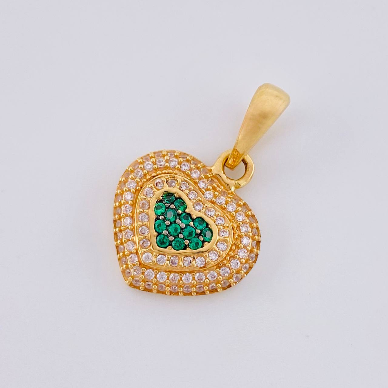 Dije Corazón Tupido 3.5 g / 2.5 cm Oro Amarillo 18K