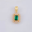 Dije Halo Tupido 2.4 g / 2.1 cm Oro Amarillo 18K